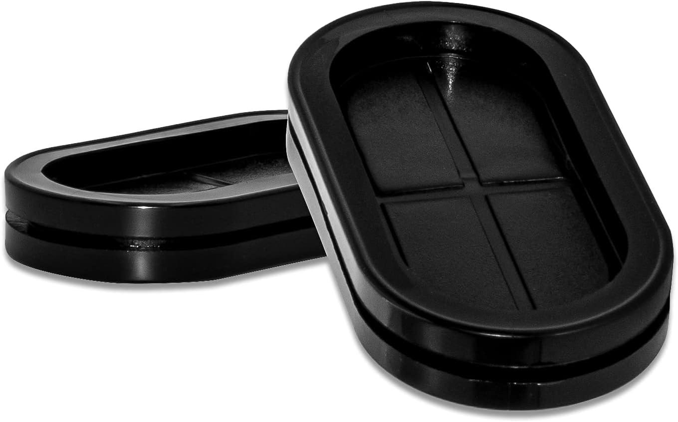 Blind Hole Oval Grommet - Industrial Rubber Component by Tushar Polymers